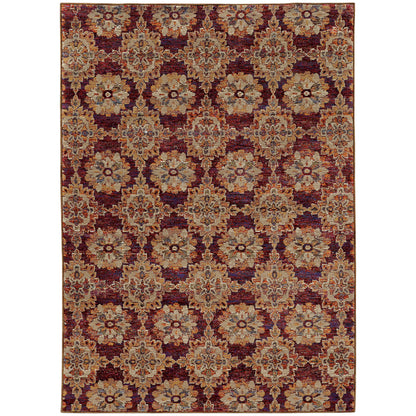Oriental Weavers Andorra  Red Gold Traditional
