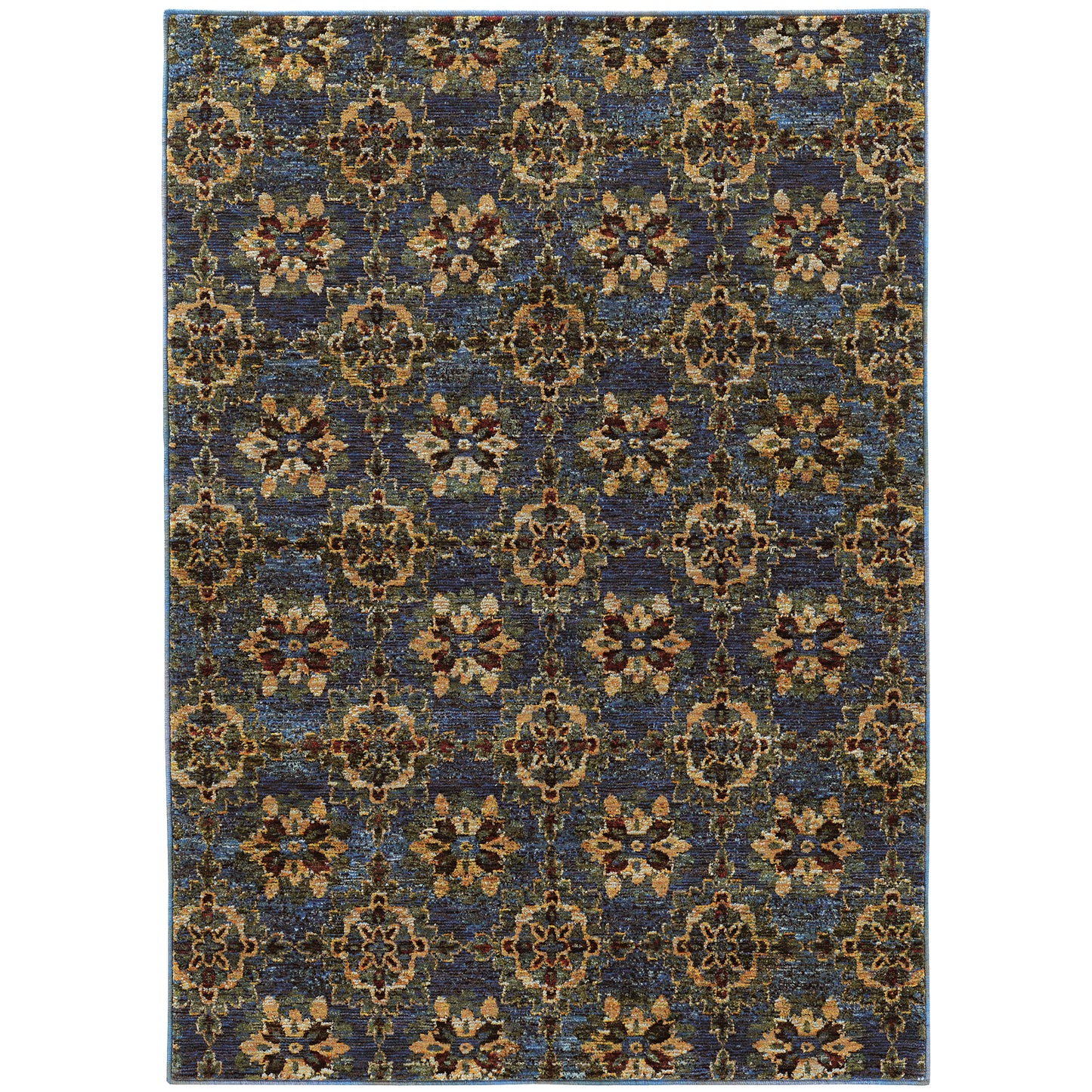 Oriental Weavers Andorra  Blue Gold Traditional