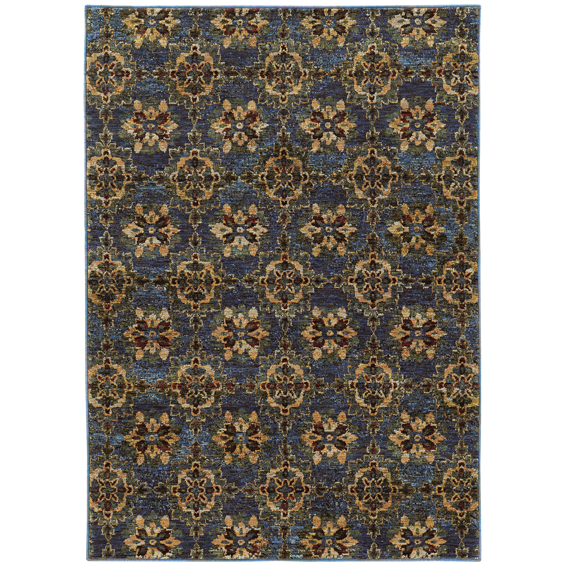 Oriental Weavers Andorra  Blue Gold Traditional