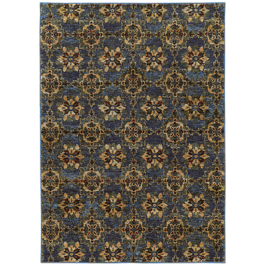 Oriental Weavers Andorra  Blue Gold Traditional