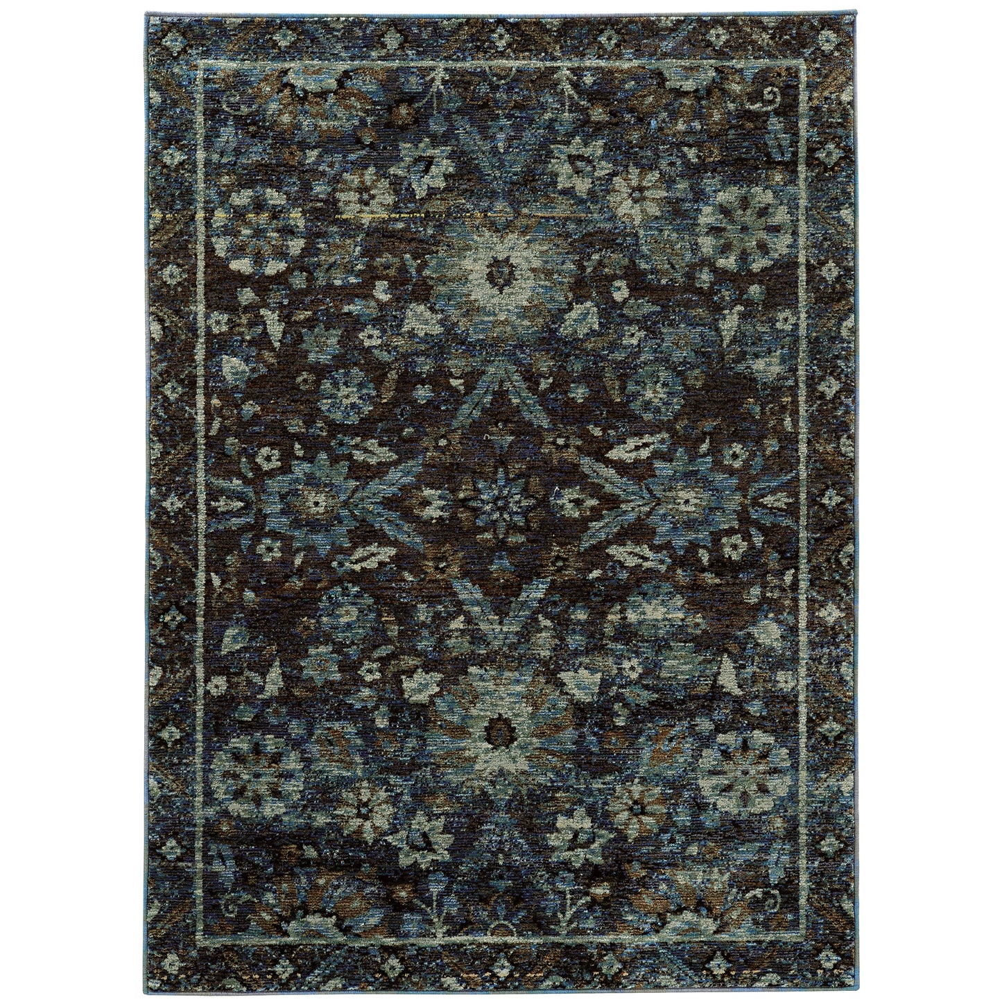 Oriental Weavers Andorra  Navy Blue Traditional