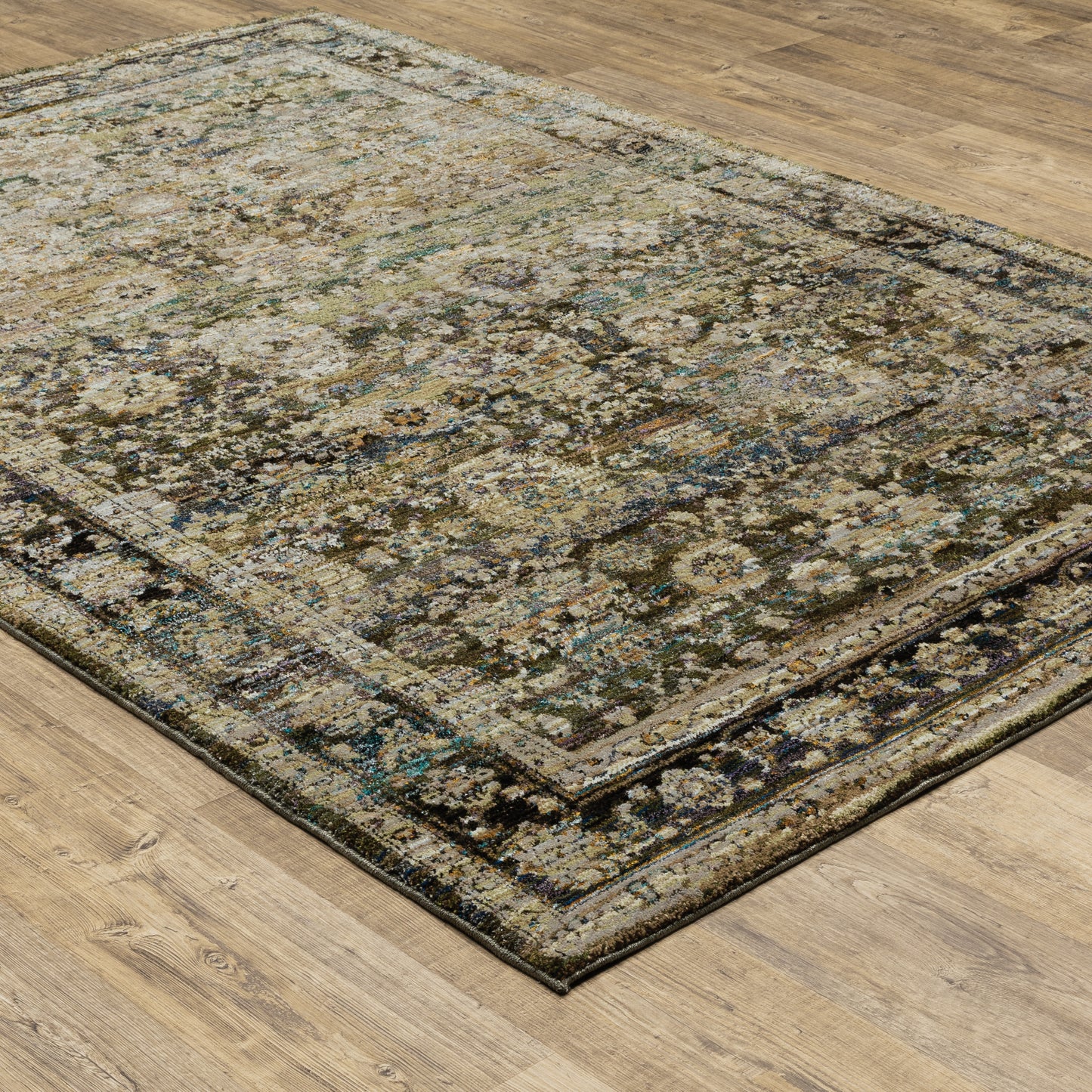 Oriental Weavers Andorra  Green Brown Traditional