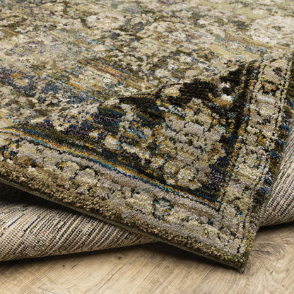 Oriental Weavers Andorra  Green Brown Traditional