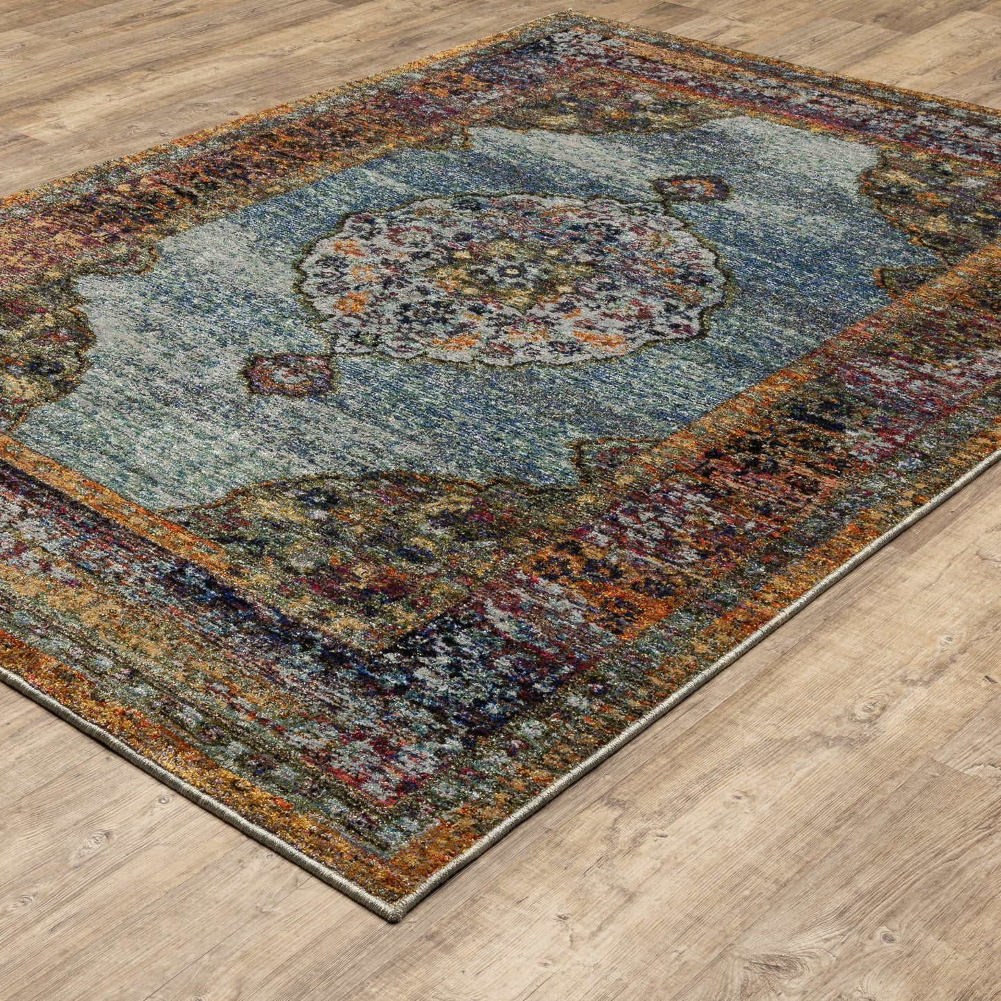 Oriental Weavers Andorra  Blue Multi Traditional