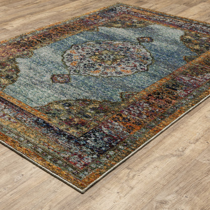 Oriental Weavers Andorra  Blue Multi Traditional