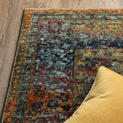 Oriental Weavers Andorra  Blue Multi Traditional