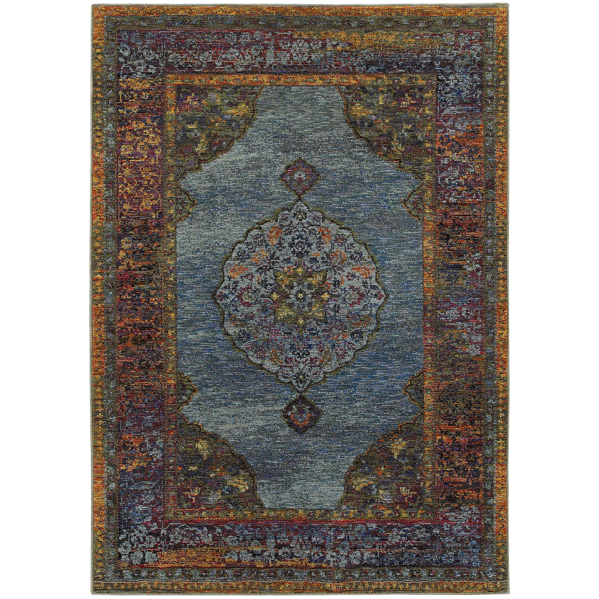 Oriental Weavers Andorra  Blue Multi Traditional