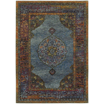 Oriental Weavers Andorra  Blue Multi Traditional