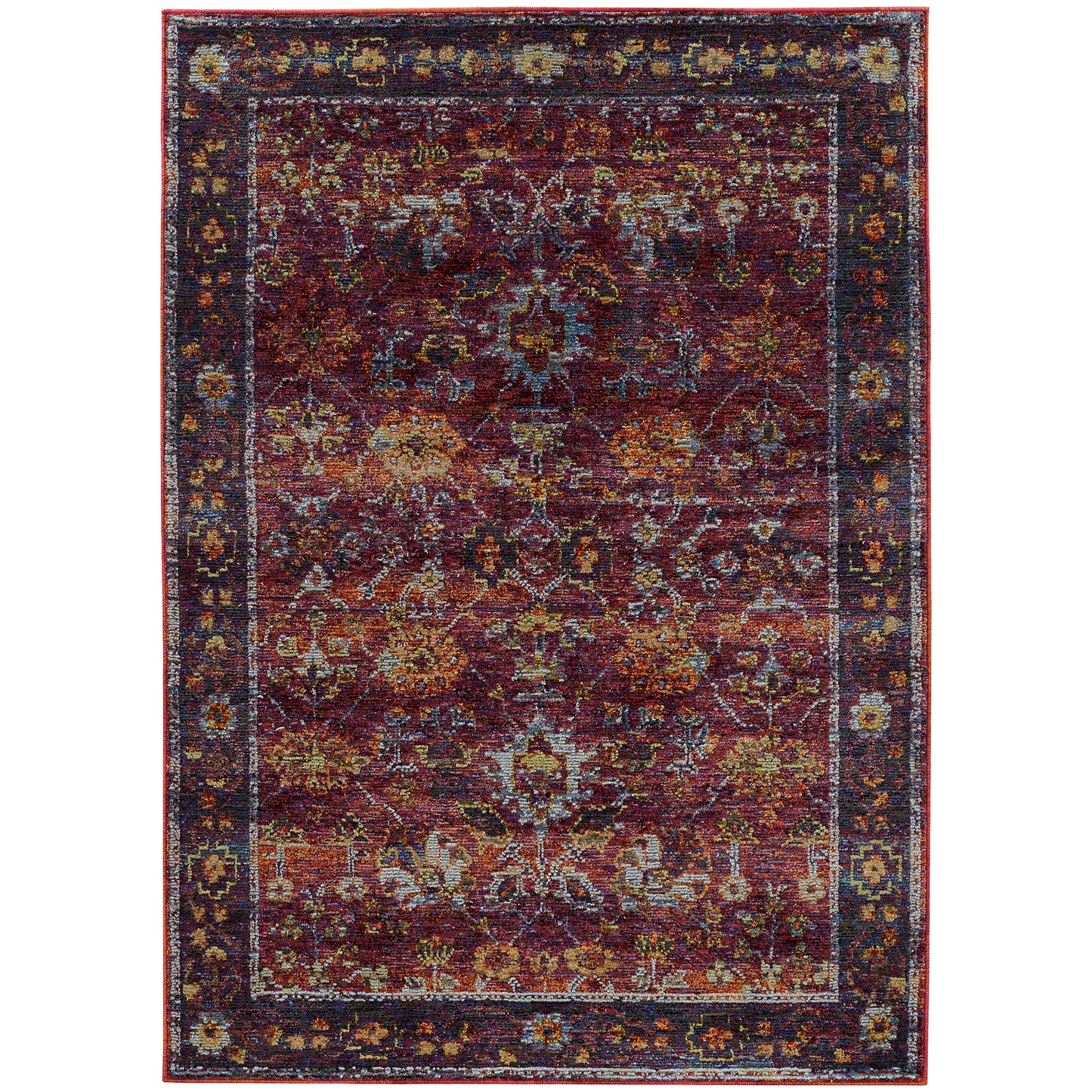 Oriental Weavers Andorra  Red Purple Traditional