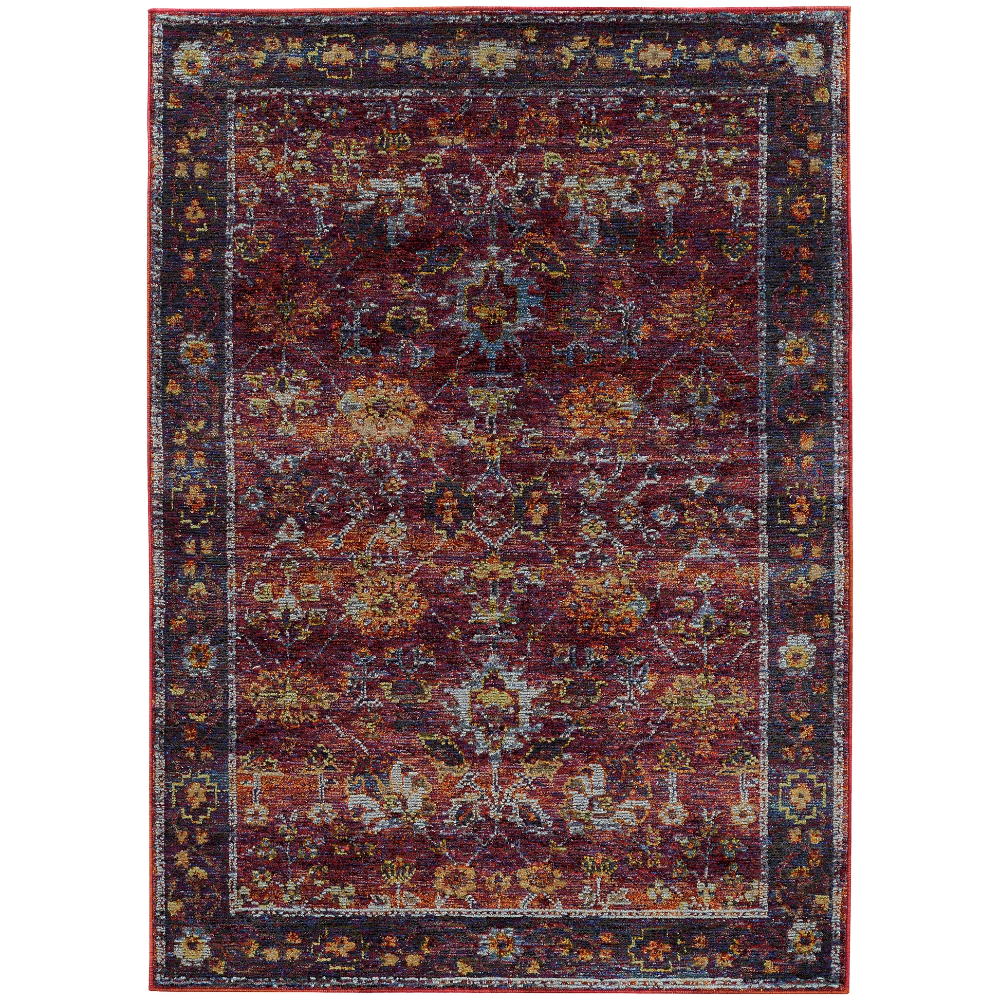 Oriental Weavers Andorra  Red Purple Traditional