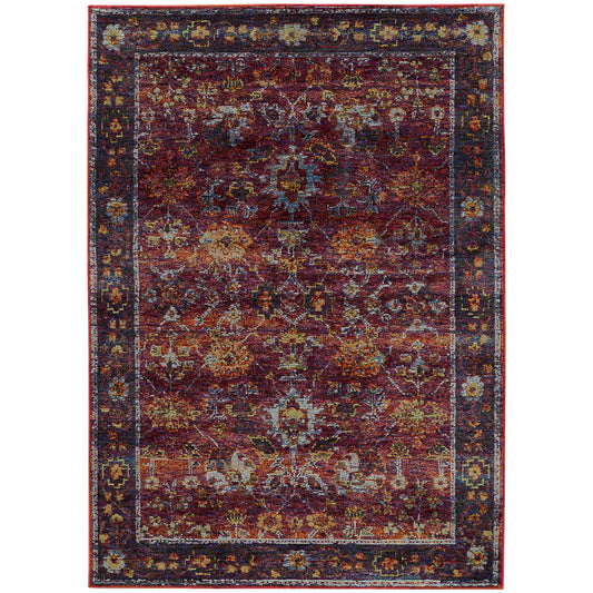 Oriental Weavers Andorra  Red Purple Traditional