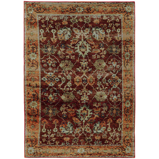 Oriental Weavers Andorra  Red Gold Traditional