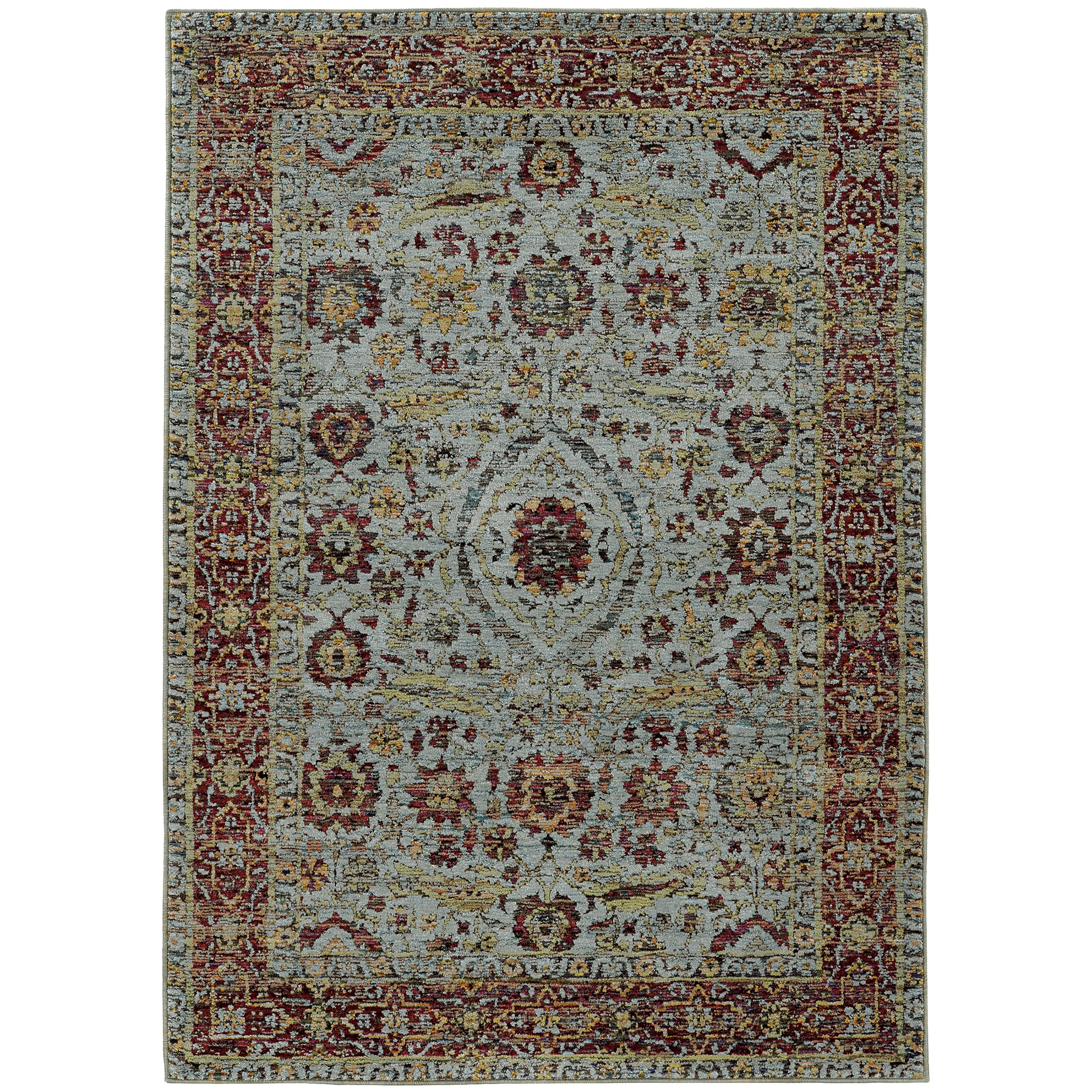 Oriental Weavers Andorra  Blue Red Traditional