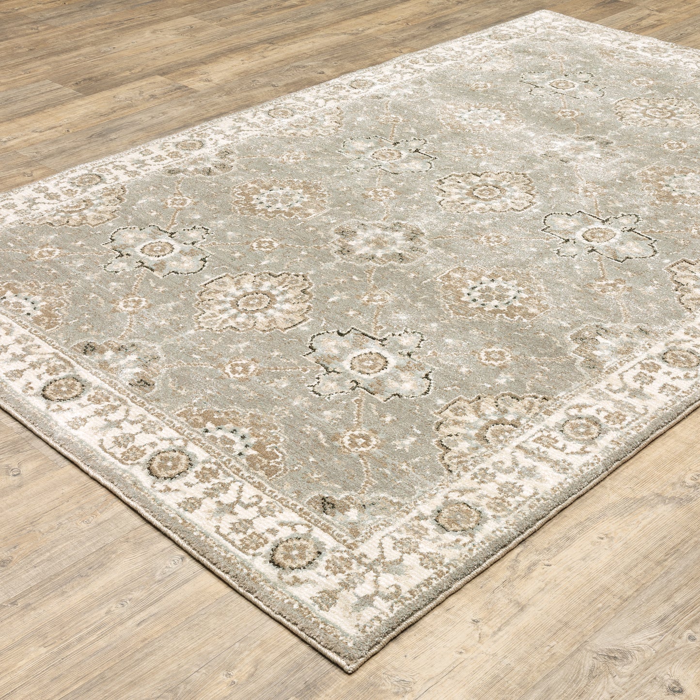 Oriental Weavers Andorra  Grey Ivory Traditional