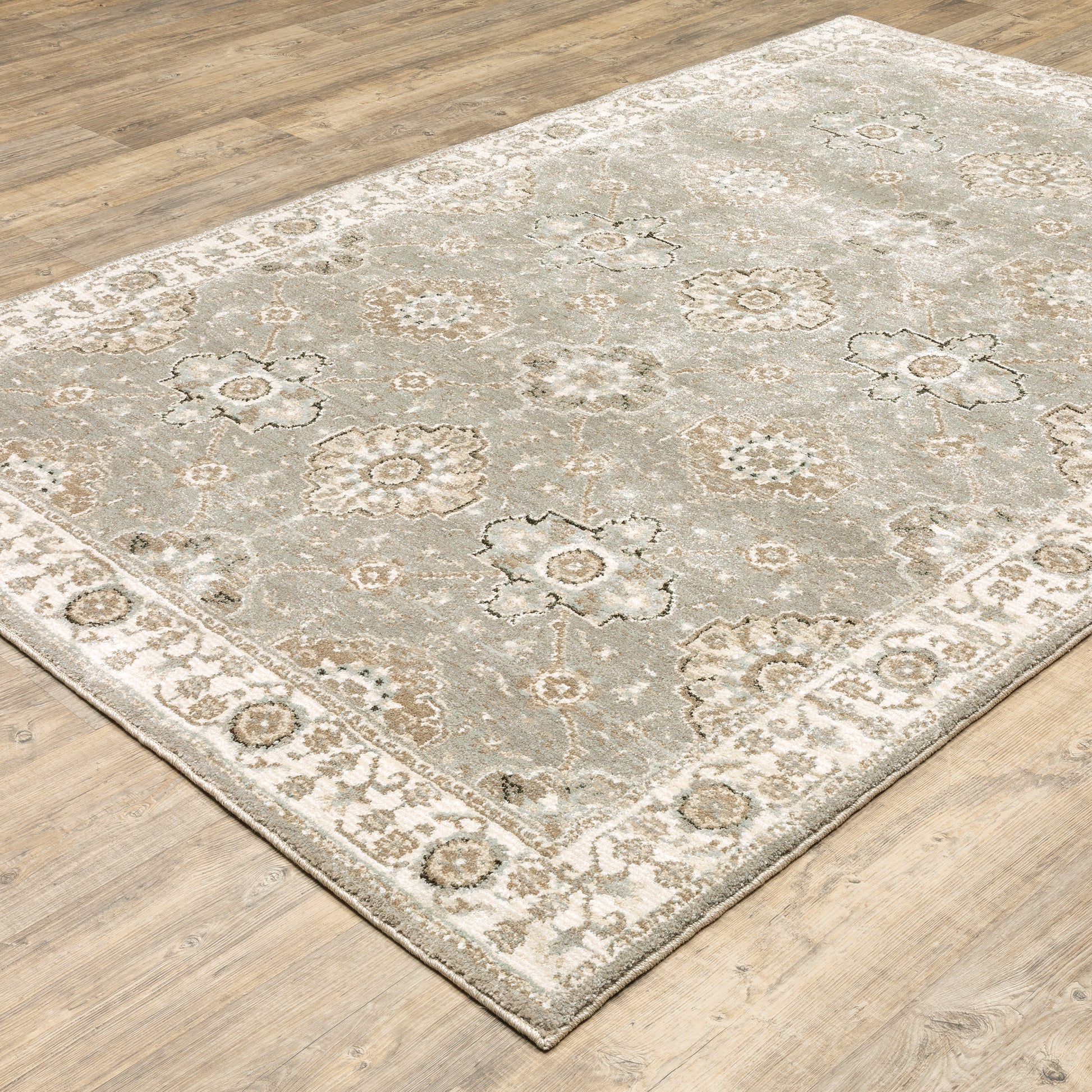 Oriental Weavers Andorra  Grey Ivory Traditional