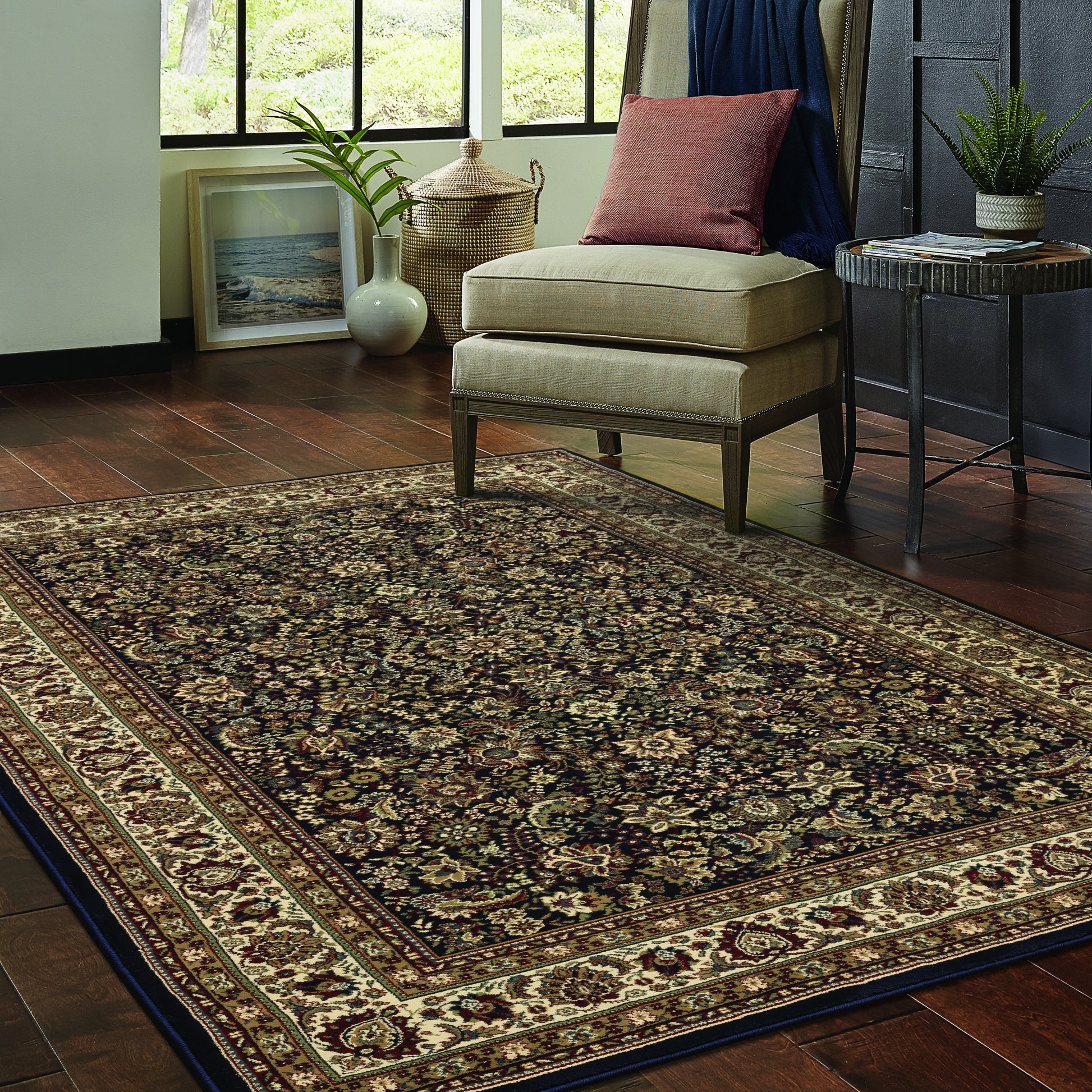 Oriental Weavers Ariana  Blue Red Traditional