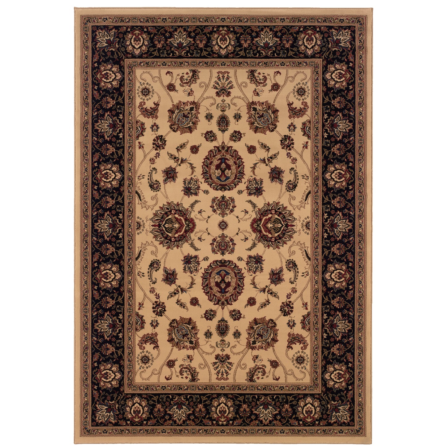 Oriental Weavers Ariana  Ivory Black Traditional