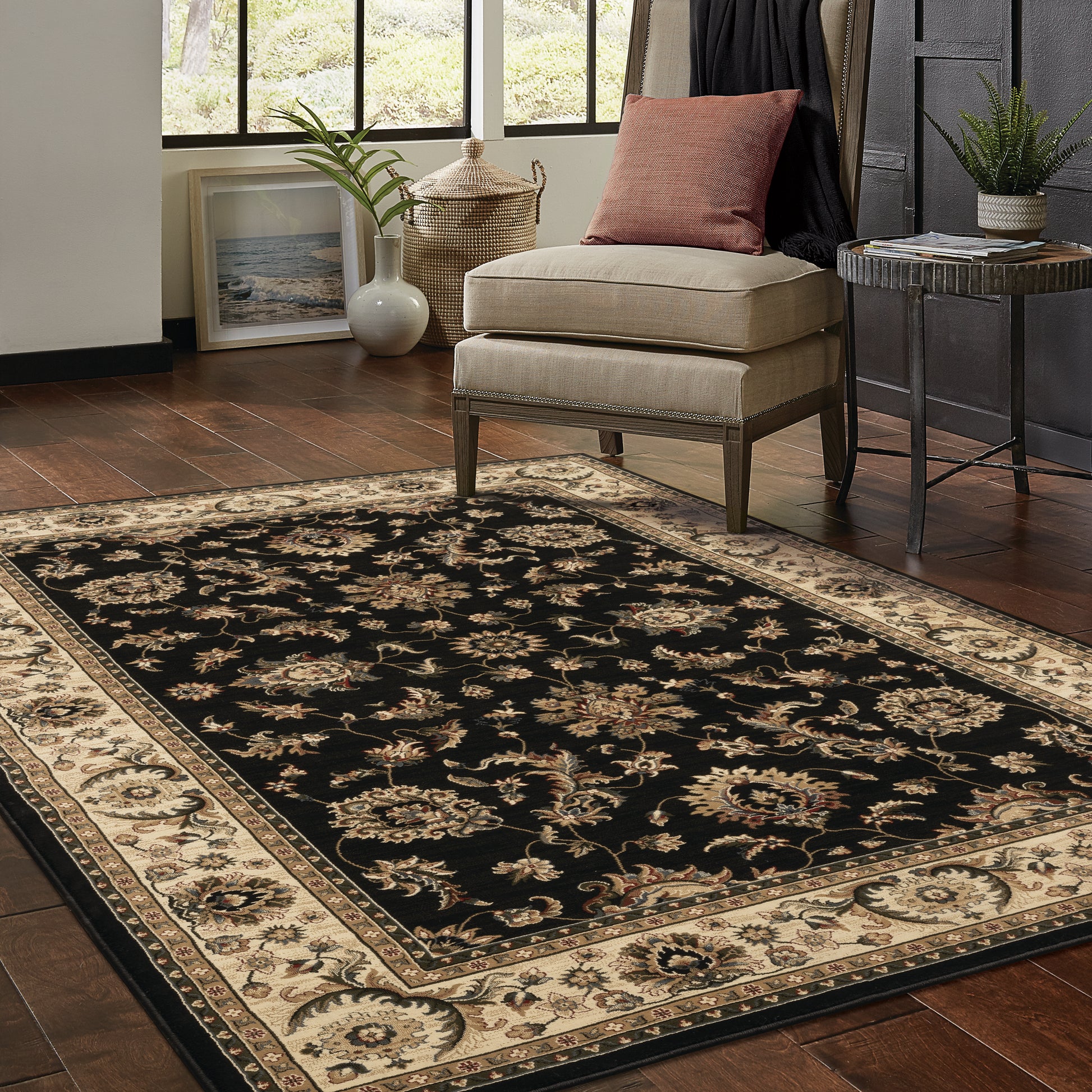 Oriental Weavers Ariana  Black Ivory Traditional