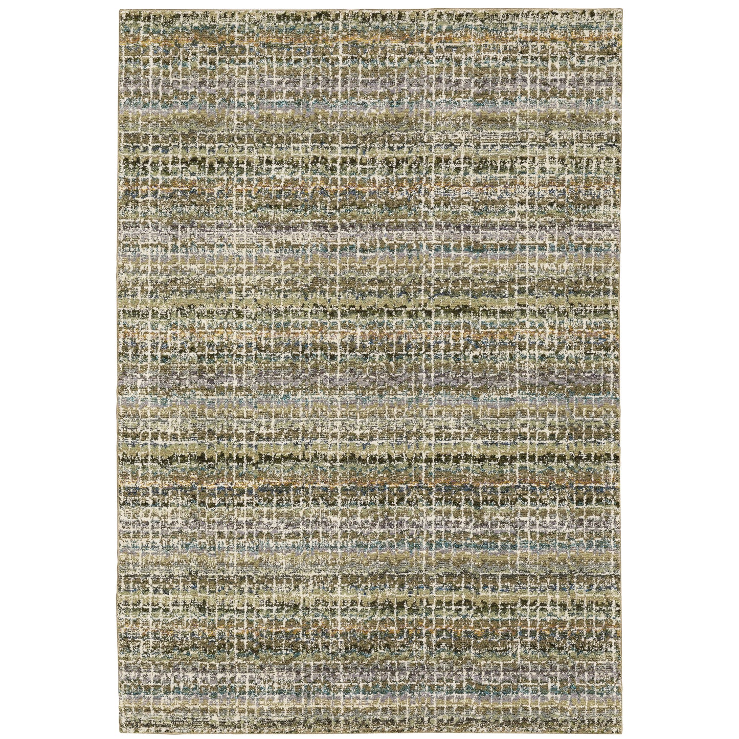 Oriental Weavers Atlas  Green Multi Modern & Contemporary