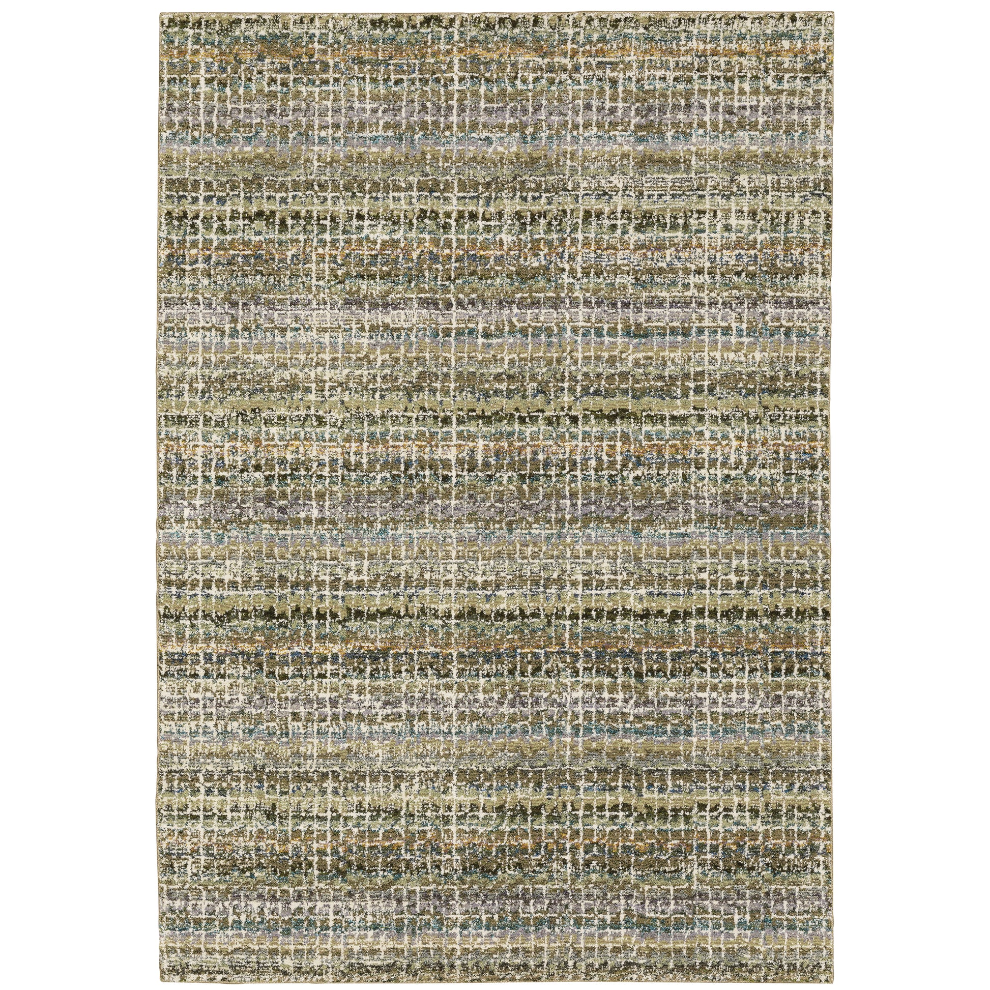 Oriental Weavers Atlas  Green Multi Modern & Contemporary