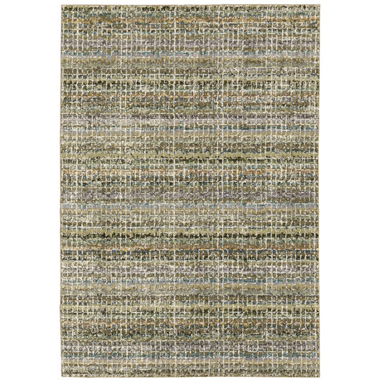 Oriental Weavers Atlas  Green Multi Modern & Contemporary