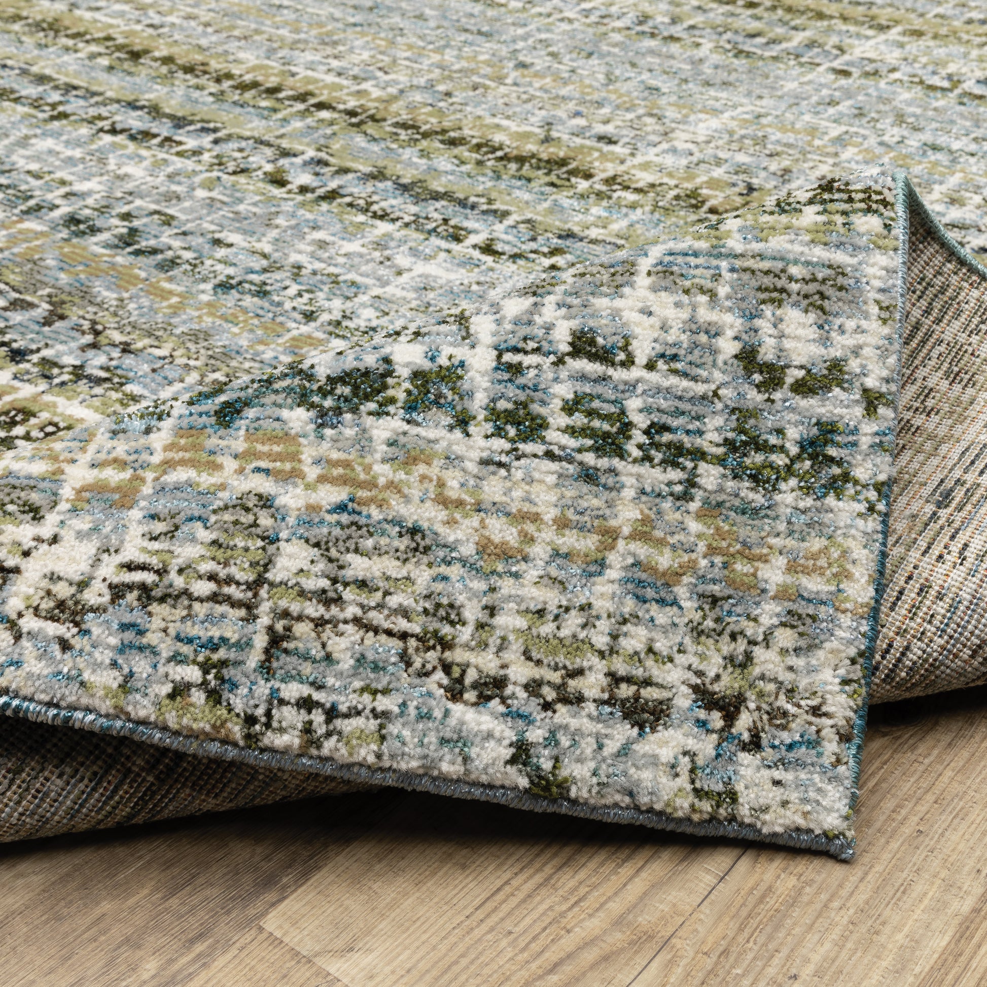 Oriental Weavers Atlas  Blue Green Modern & Contemporary
