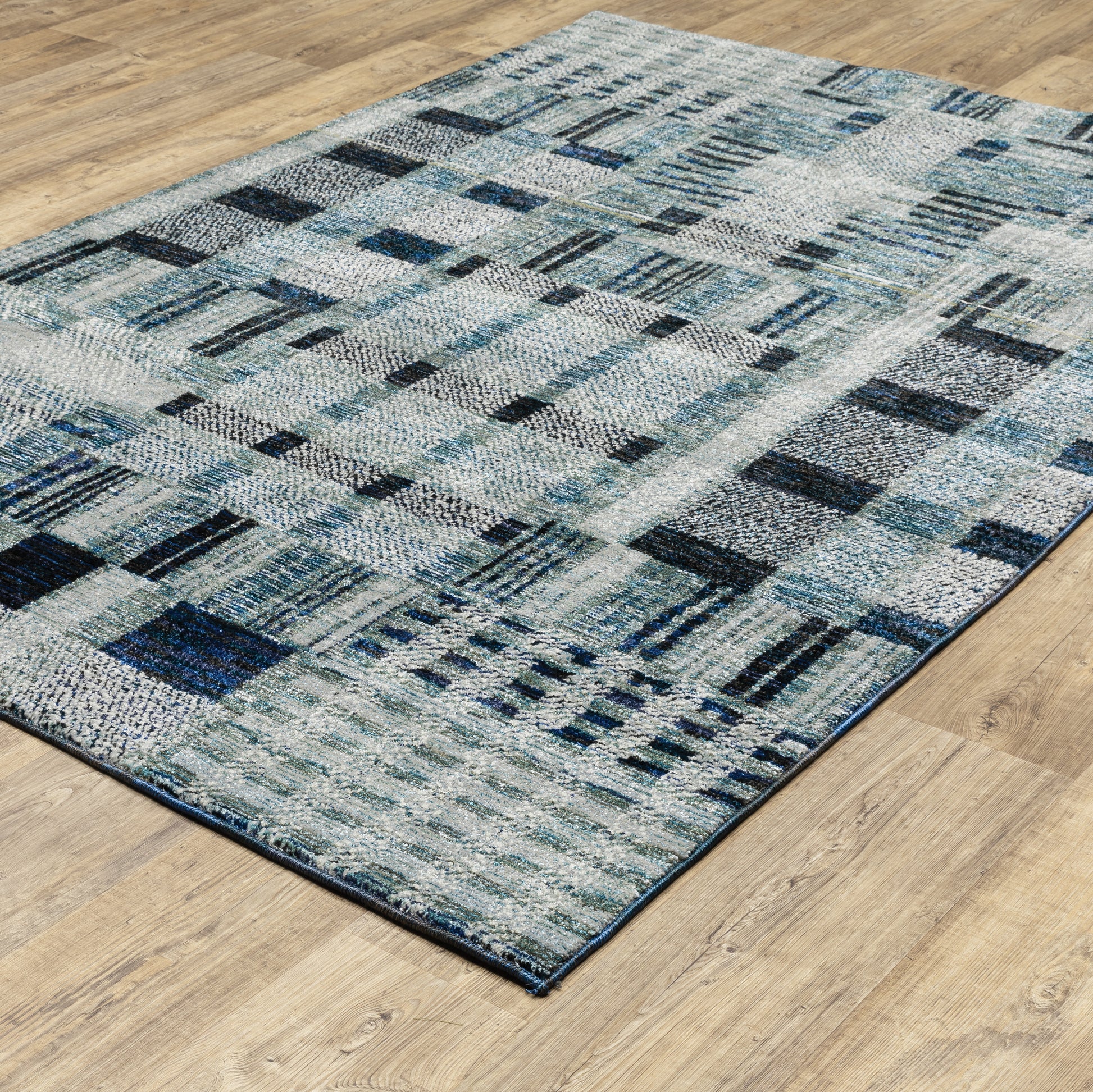 Oriental Weavers Atlas  Blue  Modern & Contemporary