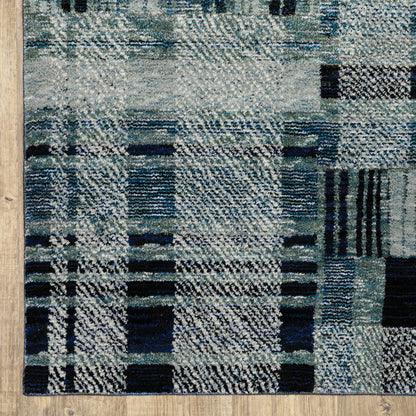 Oriental Weavers Atlas  Blue  Modern & Contemporary