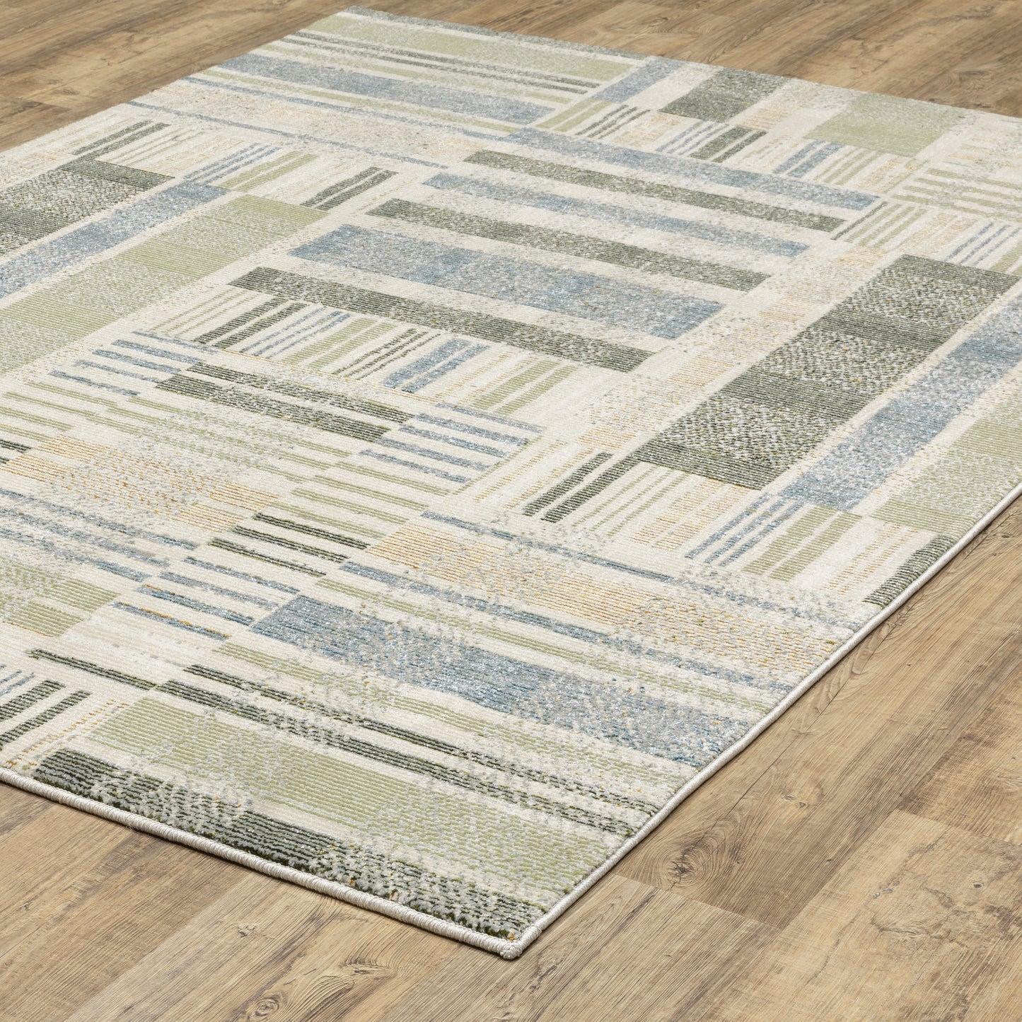 Oriental Weavers Atlas  Blue Green Modern & Contemporary
