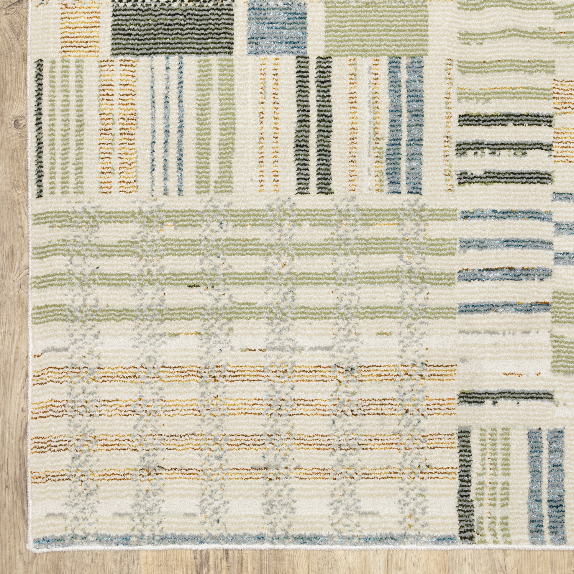 Oriental Weavers Atlas  Blue Green Modern & Contemporary