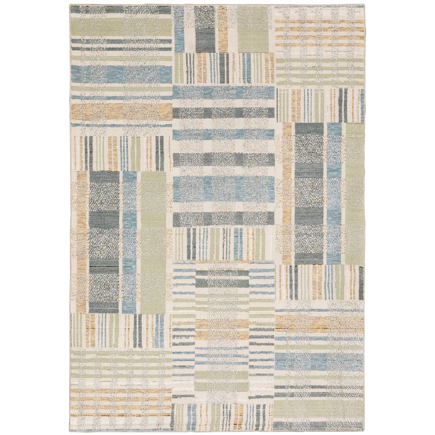 Oriental Weavers Atlas  Blue Green Modern & Contemporary