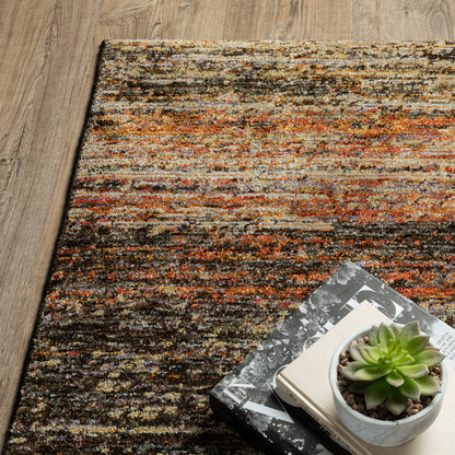 Oriental Weavers Atlas  Gold Charcoal Transitional