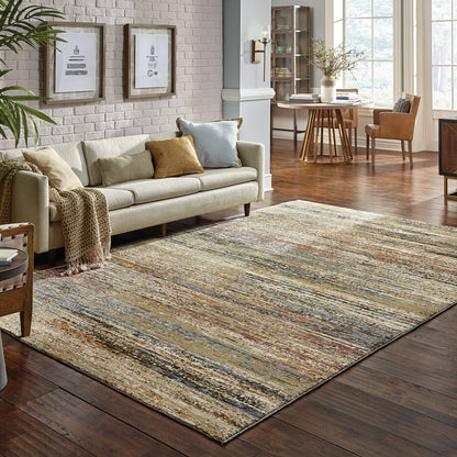 Oriental Weavers Atlas  Gold Green Transitional