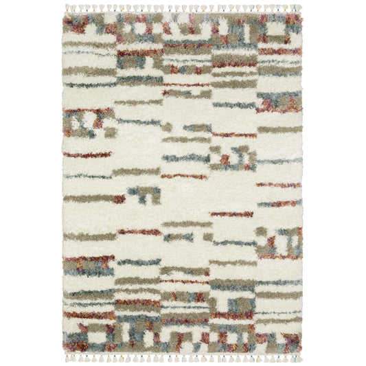 Oriental Weavers Axis  Ivory Multi-colored Modern & Contemporary