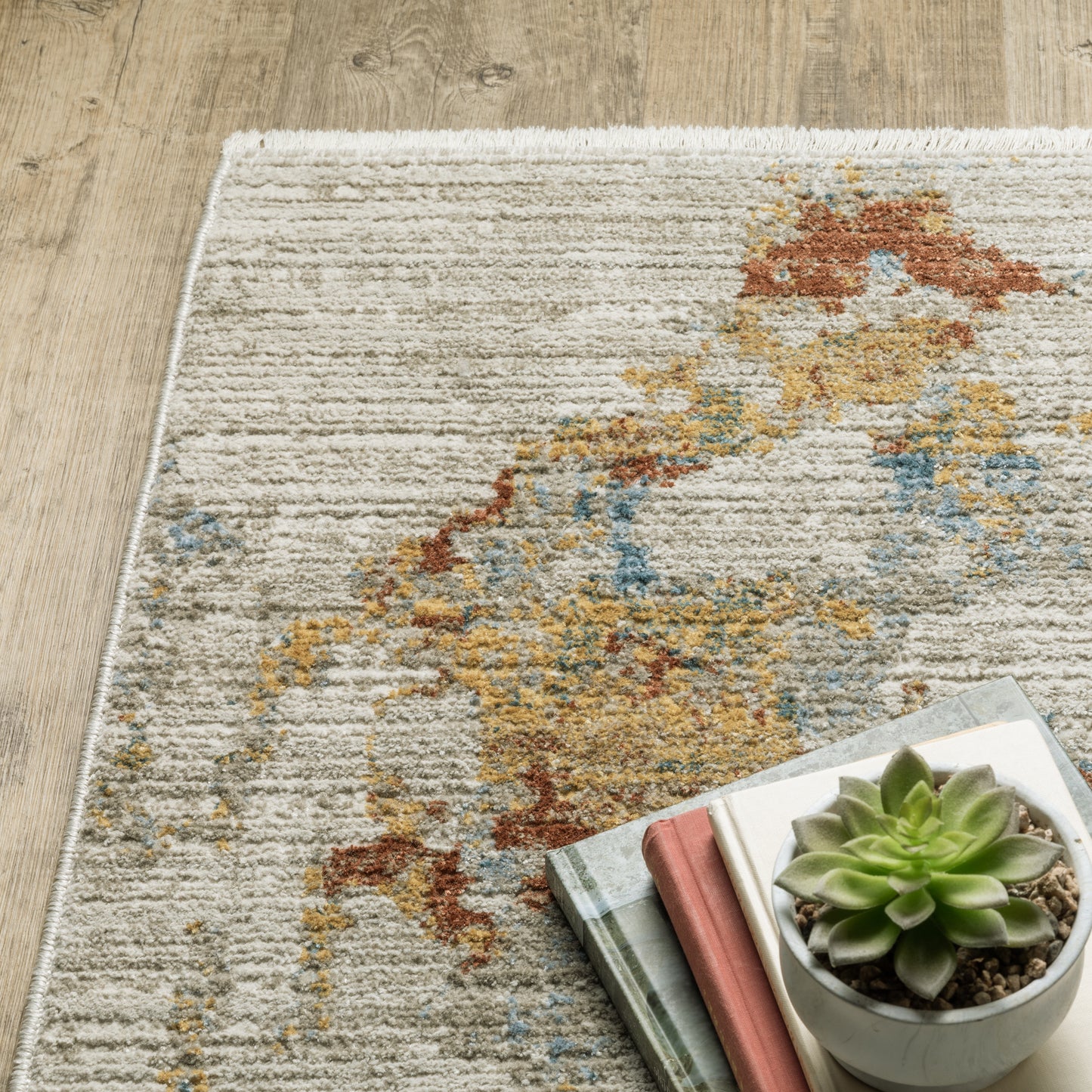 Oriental Weavers Bauer  Beige Multi Modern & Contemporary