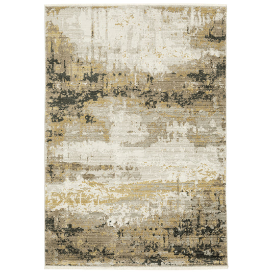Oriental Weavers Bauer  Gold Black Modern & Contemporary