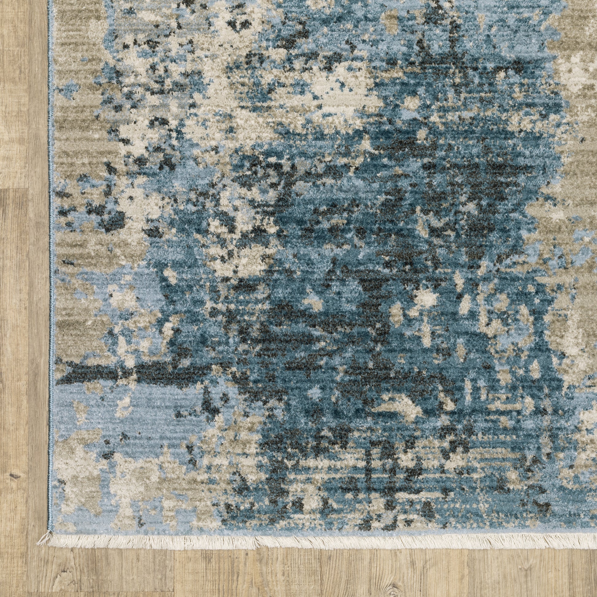 Oriental Weavers Bauer  Blue Beige Modern & Contemporary