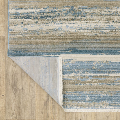 Oriental Weavers Bauer  Blue Beige Modern & Contemporary
