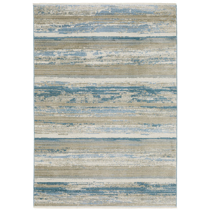 Oriental Weavers Bauer  Blue Beige Modern & Contemporary