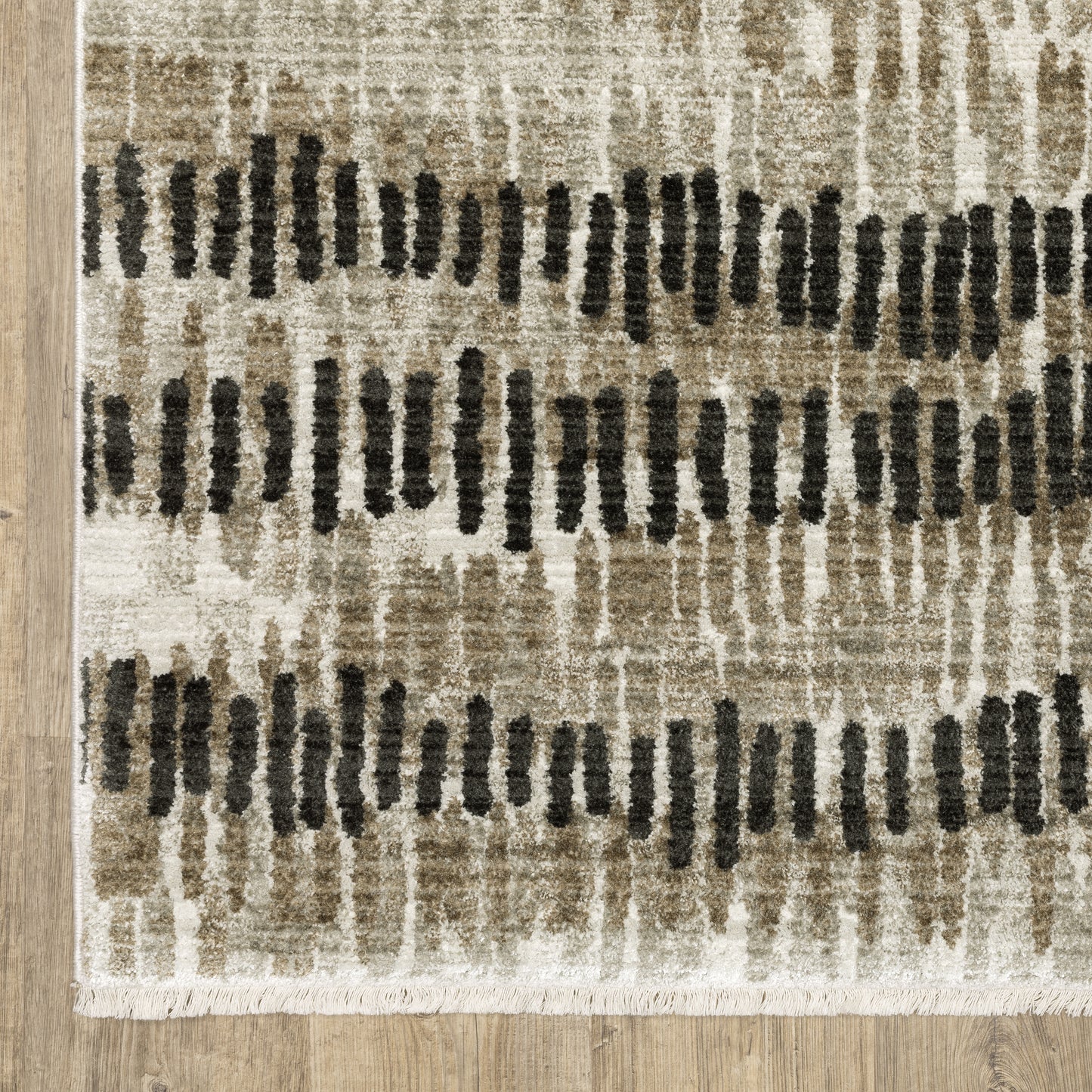 Oriental Weavers Bauer  Beige Charcoal Modern & Contemporary