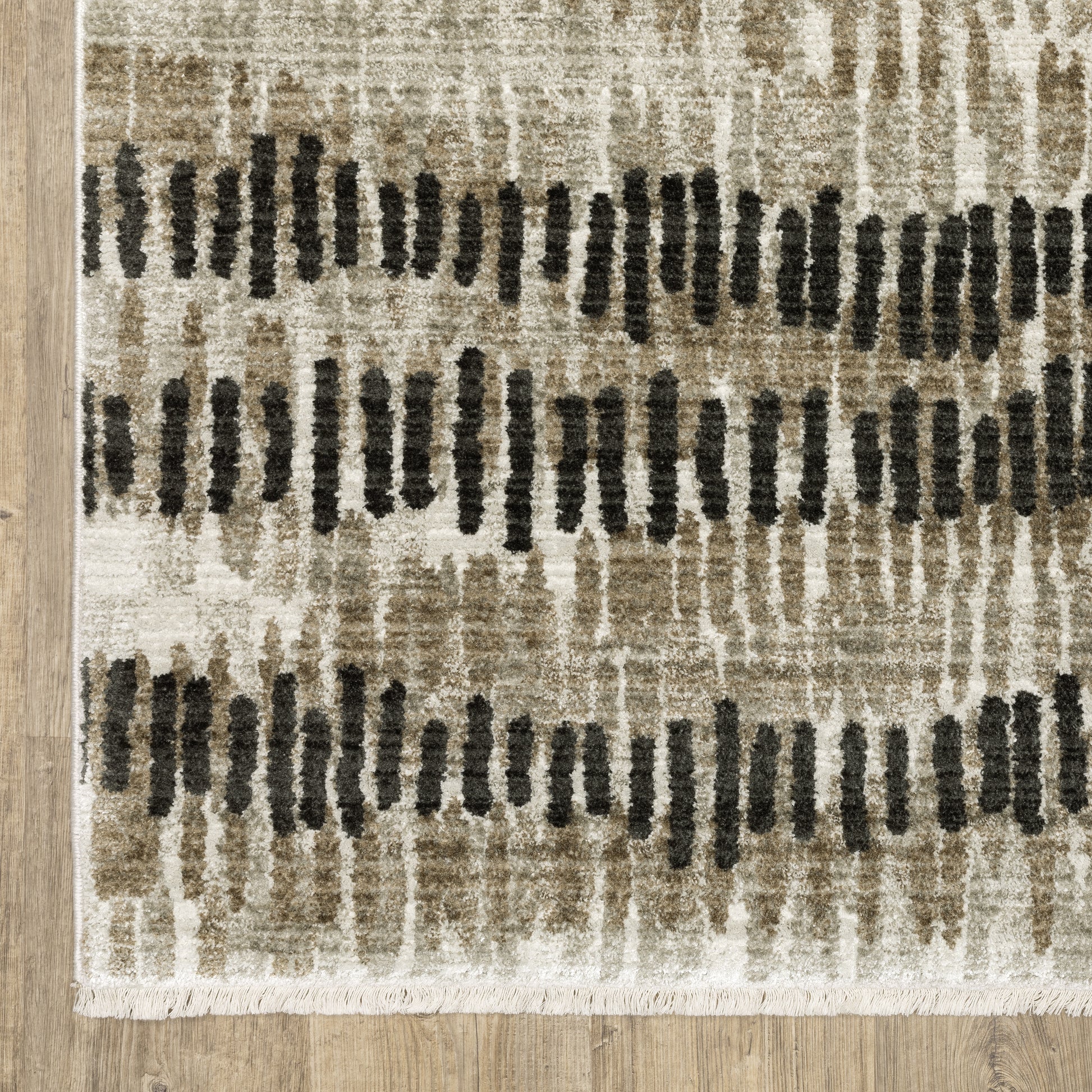 Oriental Weavers Bauer  Beige Charcoal Modern & Contemporary