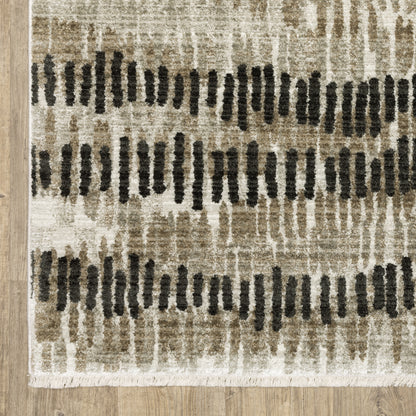 Oriental Weavers Bauer  Beige Charcoal Modern & Contemporary