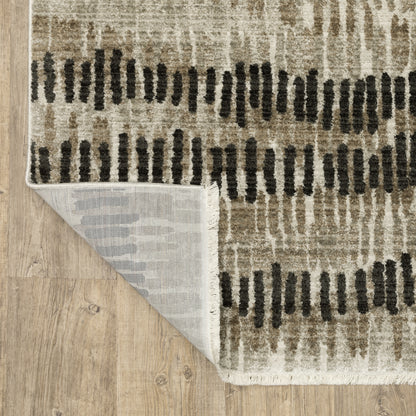 Oriental Weavers Bauer  Beige Charcoal Modern & Contemporary