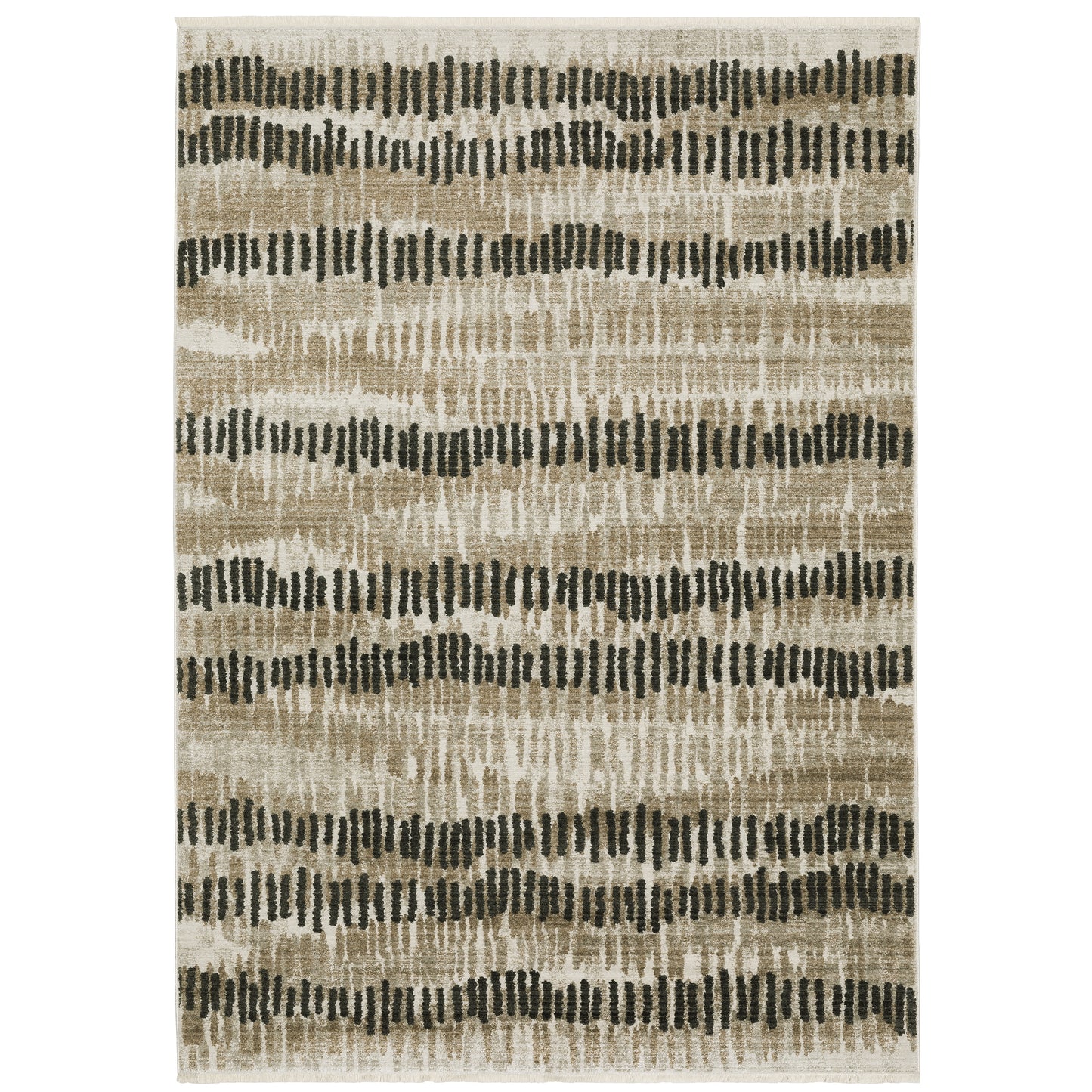 Oriental Weavers Bauer  Beige Charcoal Modern & Contemporary