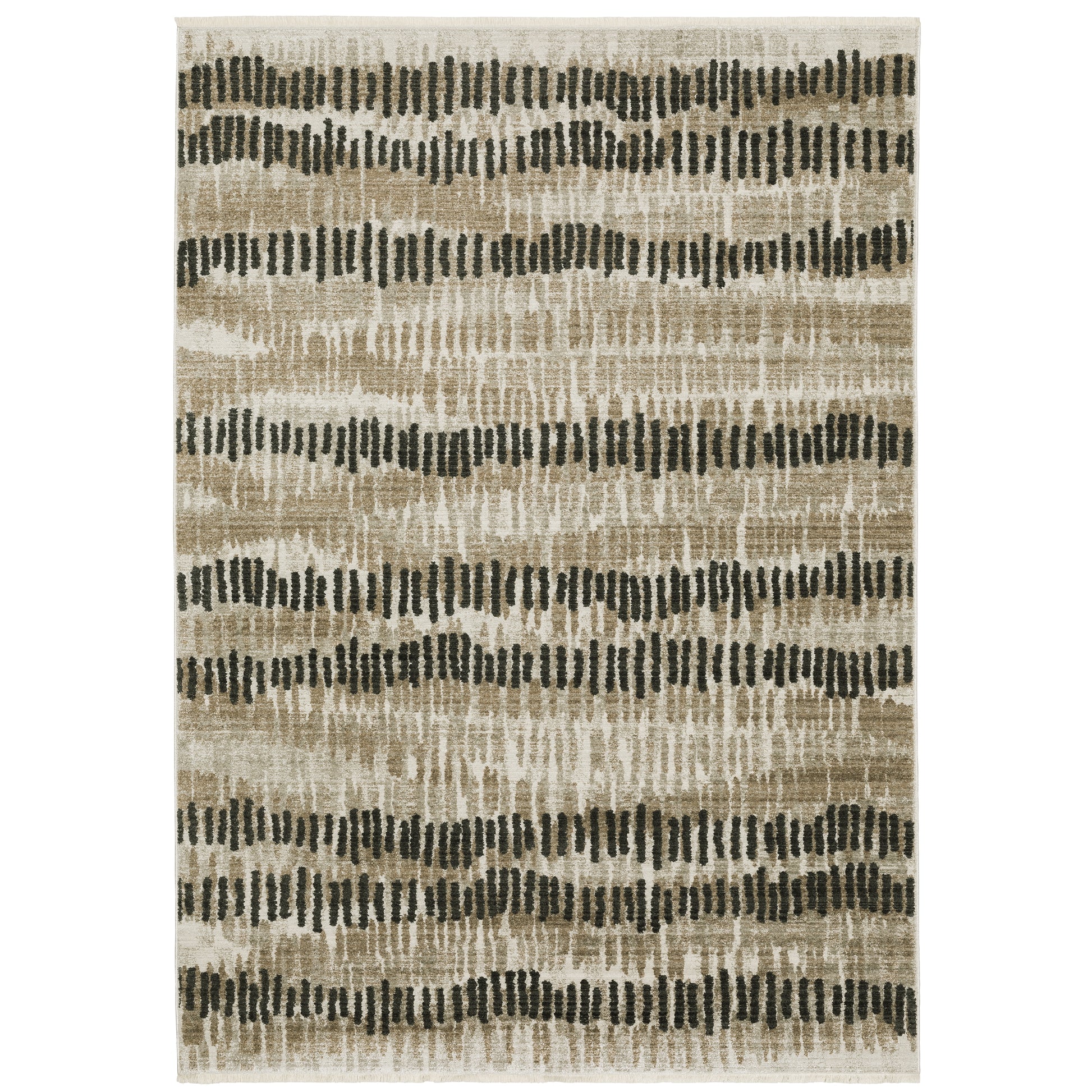 Oriental Weavers Bauer  Beige Charcoal Modern & Contemporary