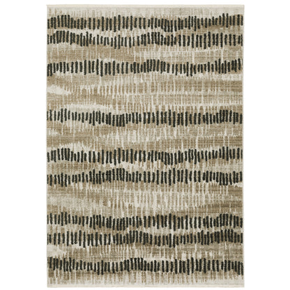 Oriental Weavers Bauer  Beige Charcoal Modern & Contemporary