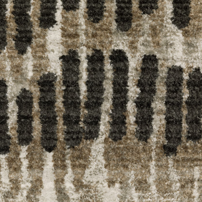 Oriental Weavers Bauer  Beige Charcoal Modern & Contemporary