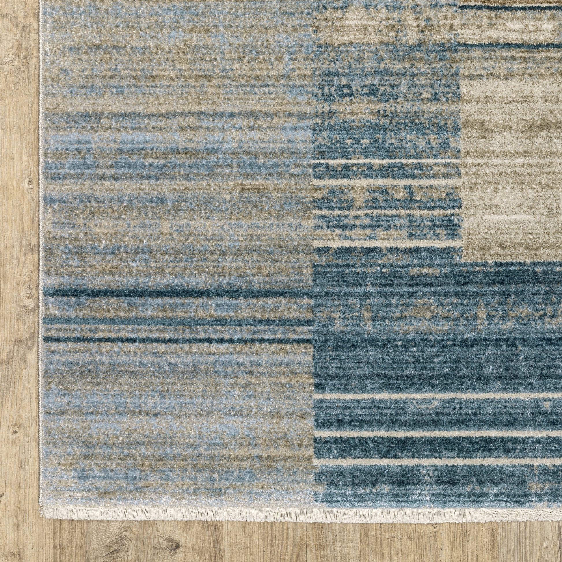 Oriental Weavers Bauer  Blue Beige Modern & Contemporary