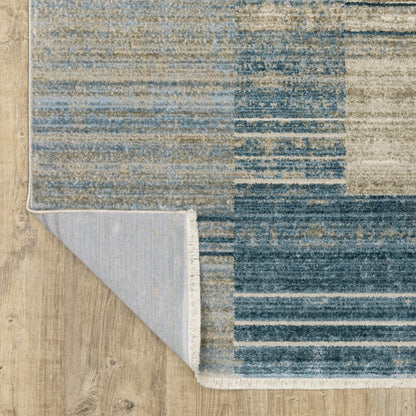 Oriental Weavers Bauer  Blue Beige Modern & Contemporary