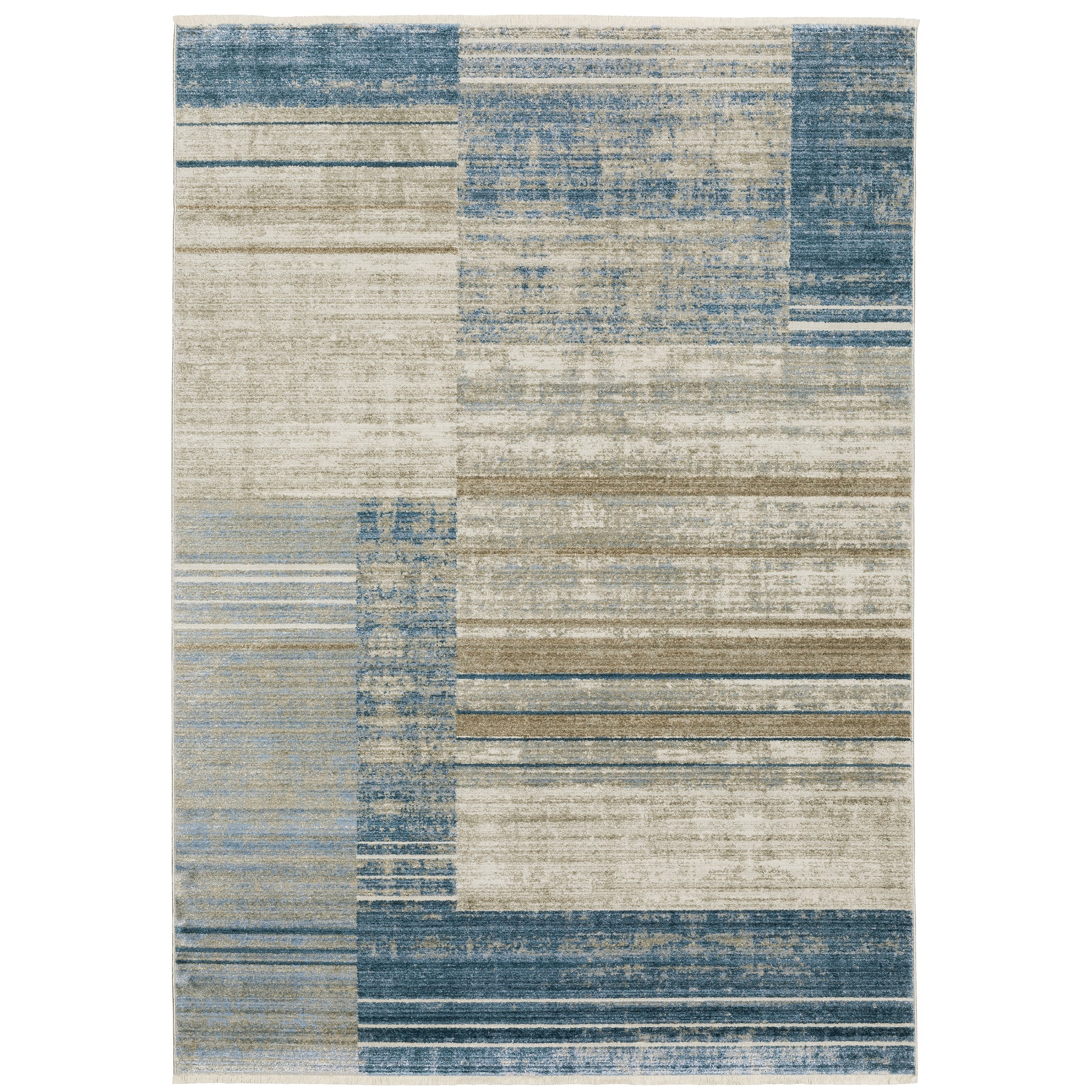 Oriental Weavers Bauer  Blue Beige Modern & Contemporary